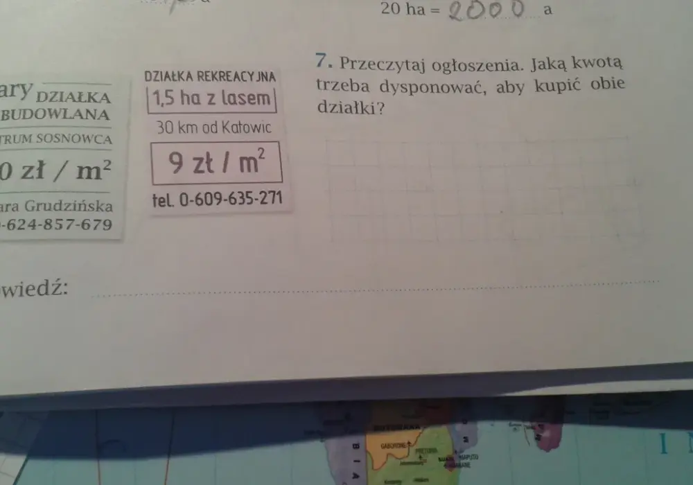 Jaką kwotą trzeba dysponować, aby kupić obie działki?