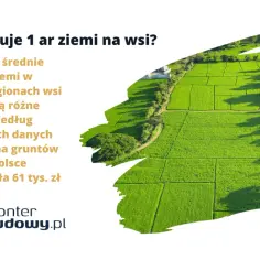Ile kosztuje 1 ar ziemi budowlanej na wsi? Średnia cena gruntów ornych w Polsce przekroczyła 61 tys. zł za hektar.