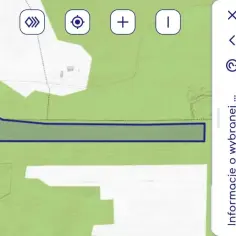 Mapa działki na geoportal powiat bialski. Widok mapy z zaznaczonym obszarem i opcjami wyszukiwania.