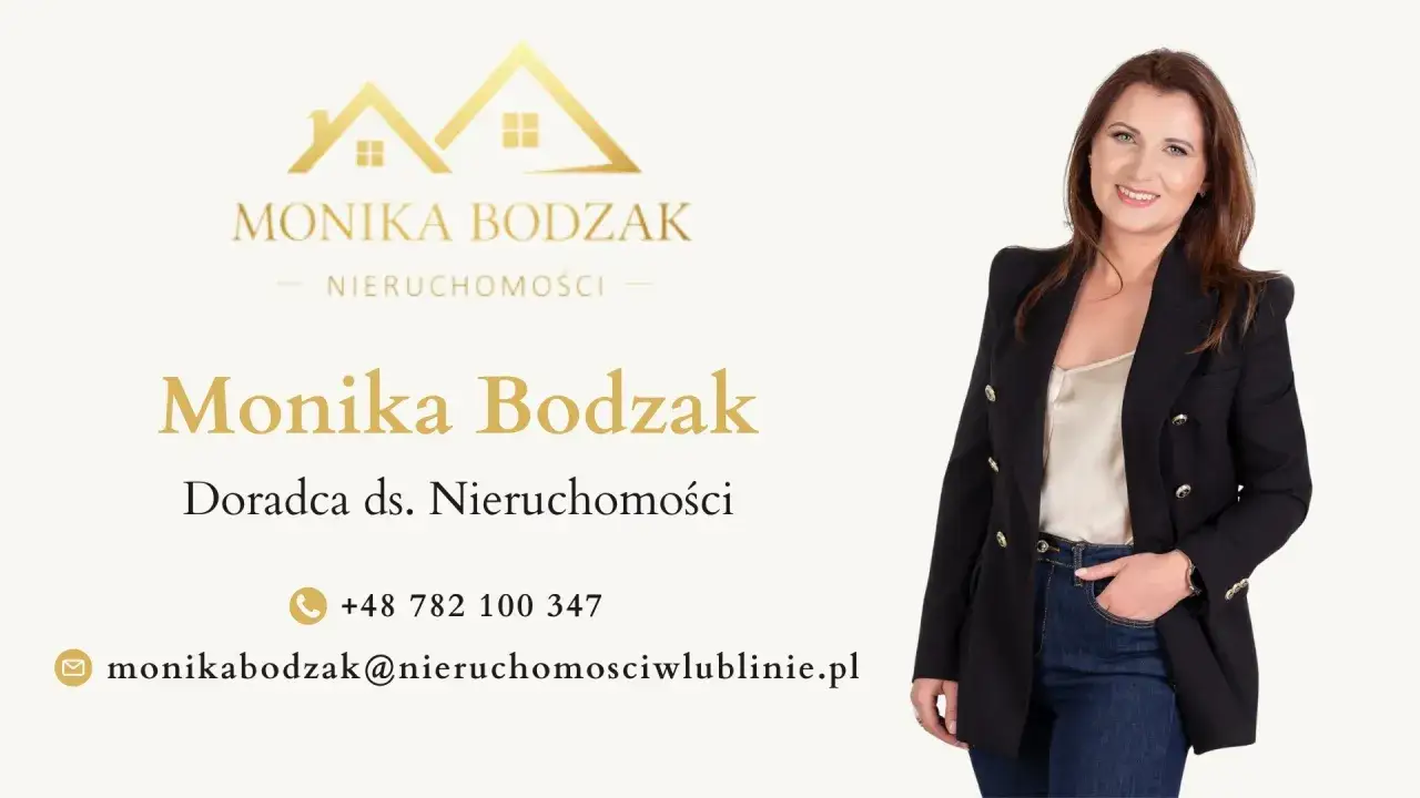 Monika Bodzak, doradca ds. nieruchomości, podpowiada jak założyć agencję nieruchomości. Kontakt: +48 782 100 347, monikabodzak@nieruchomoscilublinie.pl